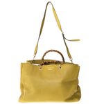 Bolsa-Gucci-Bamboo-Shopper-Tote-Couro-Verde