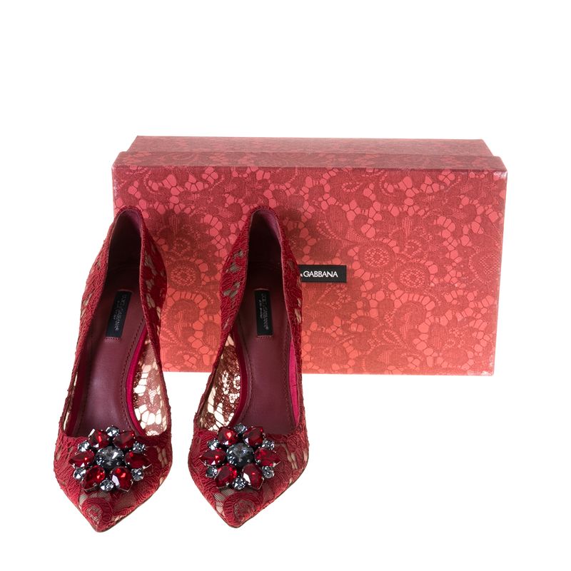 Scarpin-Dolce---Gabbana-Renda-Vermelho
