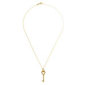 Colar Tiffany & Co. Miniheart Key Dourado