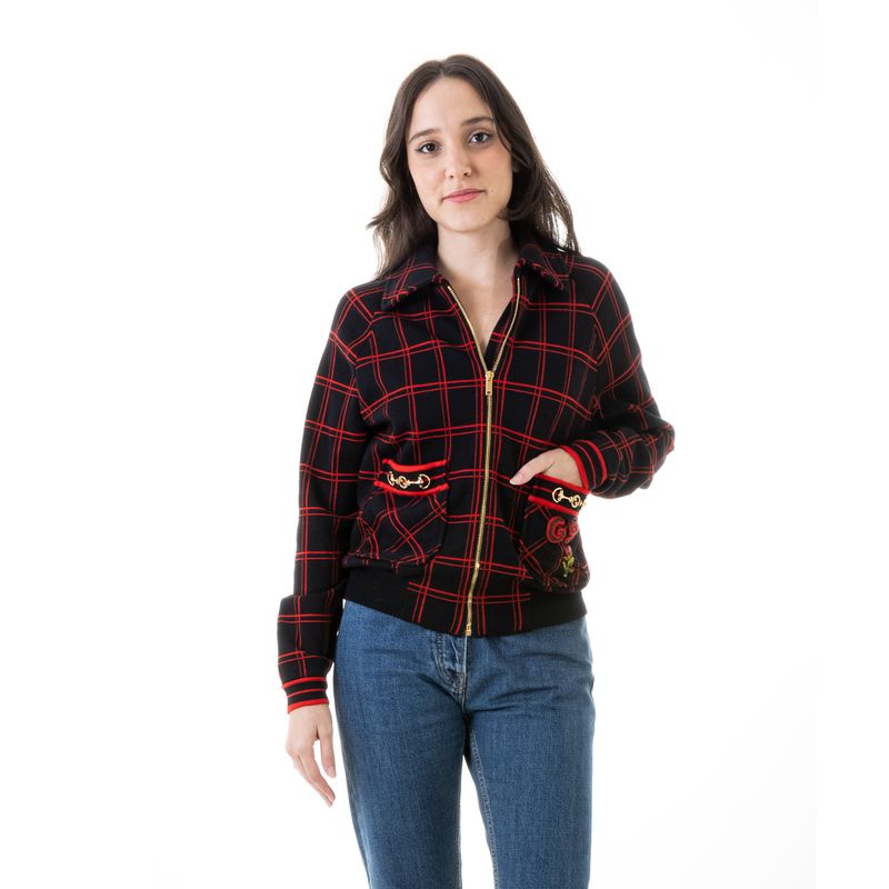 65899-Jaqueta-Gucci-Quadriculada-Preto-e-Vermelho-2