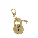 Chaveiro-Carolina-Herrera-Cadeado-Metal-Dourado