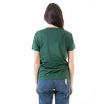 Camiseta-Yves-Saint-Laurent-Verde-Logo-em-Veludo-Preto