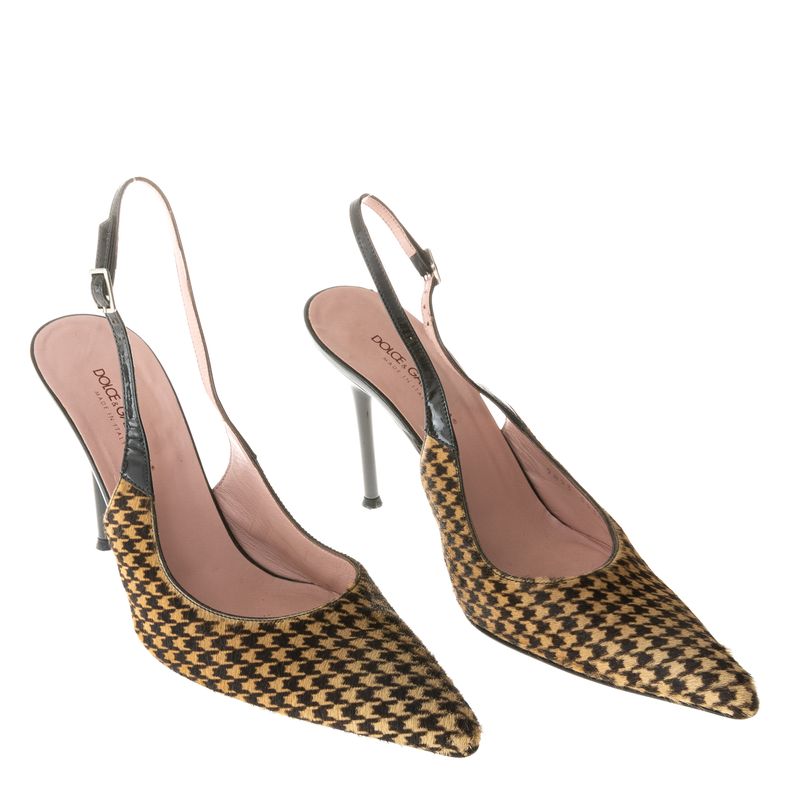 Slingback-Dolce---Gabbana-Pied-de-Poule