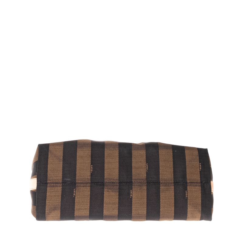Bolsa-Fendi-Pequin-Hobo-Listras-Acabamento-em-Couro
