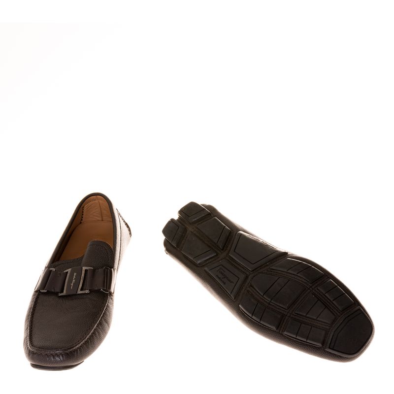 Mocassim-Salvatore-Ferragamo-Couro-Marrom