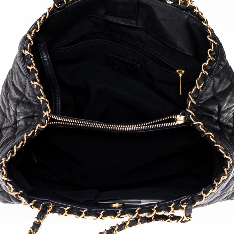 Bolsa-Chanel-Couro-Preto