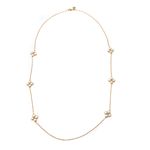 Colar-Longo-Tory-Burch-Logo-com-Esferas-Peroladas