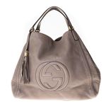 Bolsa-Gucci-Soho-de-Ombro-Cinza
