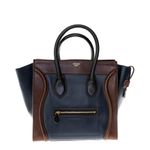 Bolsa-Celine-Luggage-Bicolor-Azul-e-Marrom