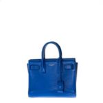 Bolsa-Saint-Laurent-Sac-De-Jour-Nano-Couro-Azul-Royal