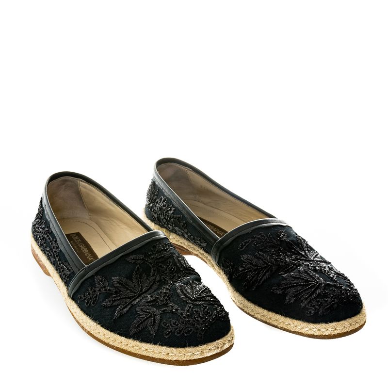 Espadrille-Dolce---Gabbana-Preta-Floral