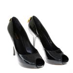 Peep-Toe-Louis-Vuitton-Oh-Really-Verniz-Preto-com-Cadeado