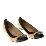 Sapatilha-Chanel-Bicolor-CC-Couro-Bege