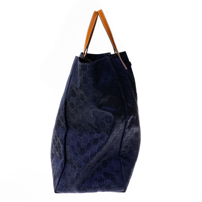 Bolsa-Gucci-Joy-Shopper-de-Nylon-Azul-Marinho