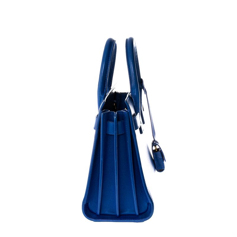 Bolsa-Saint-Laurent-Sac-De-Jour-Nano-Couro-Azul-Royal