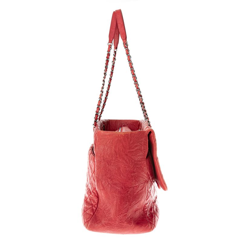 Bolsa-Chanel-Couro-Vermelho