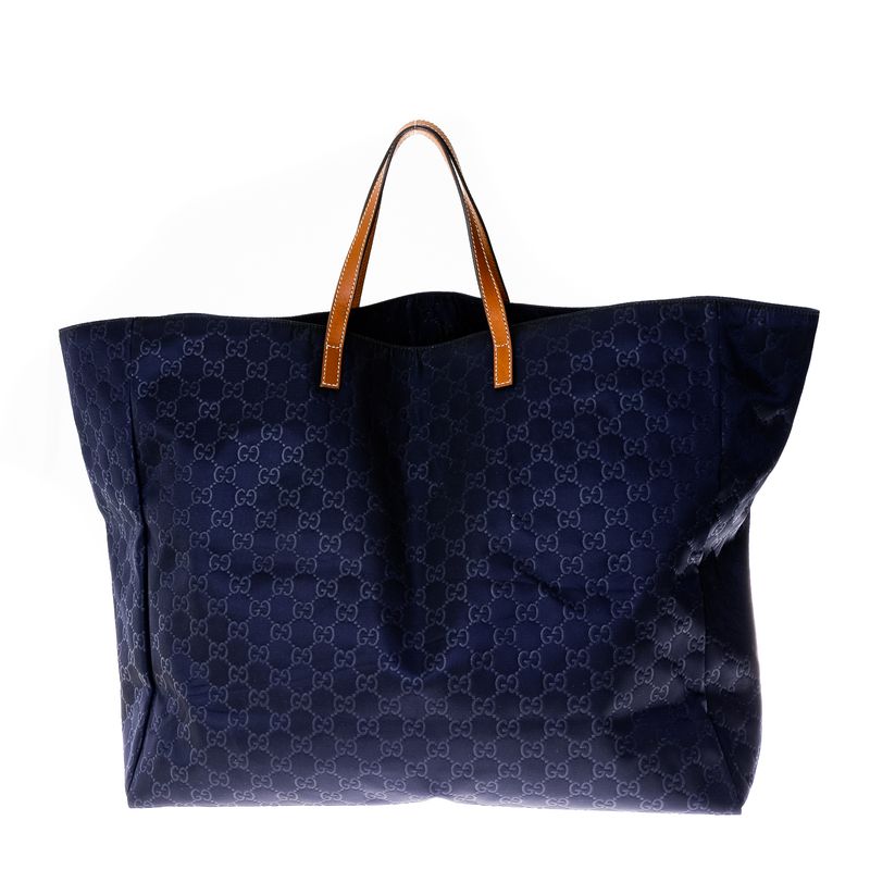 Bolsa-Gucci-Joy-Shopper-de-Nylon-Azul-Marinho