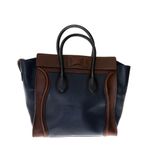 Bolsa-Celine-Luggage-Bicolor-Azul-e-Marrom