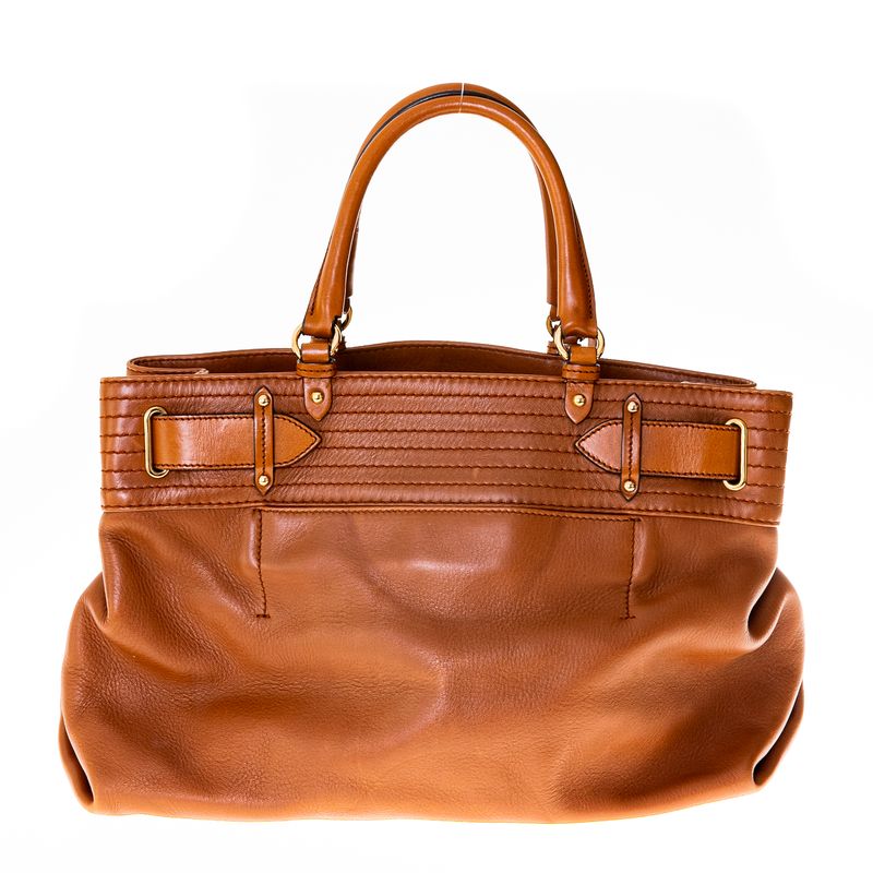 Bolsa-Salvatore-Ferragamo-Couro-Caramelo