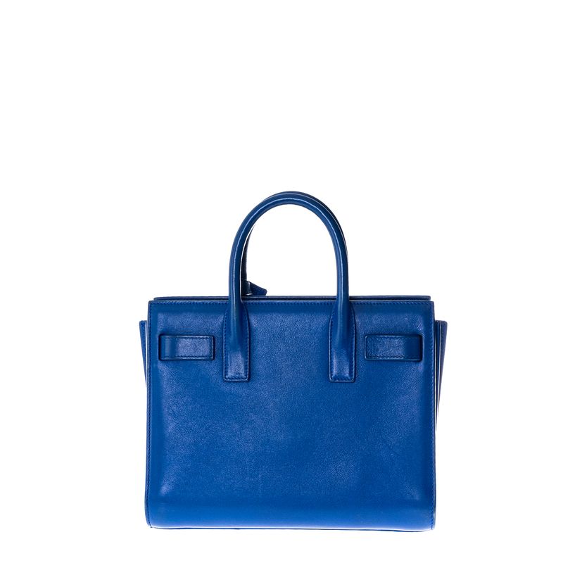 Bolsa-Saint-Laurent-Sac-De-Jour-Nano-Couro-Azul-Royal