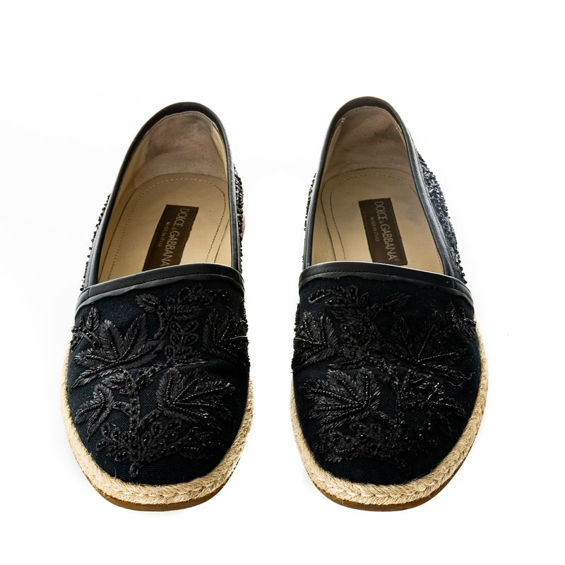 Espadrille-Dolce---Gabbana-Preta-Floral