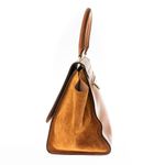 Bolsa-Celine-Trapeze-Caramelo-Couro-e-Camurca