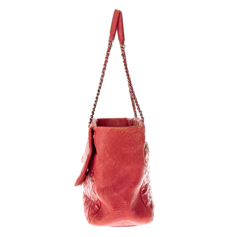 Bolsa-Chanel-Couro-Vermelho