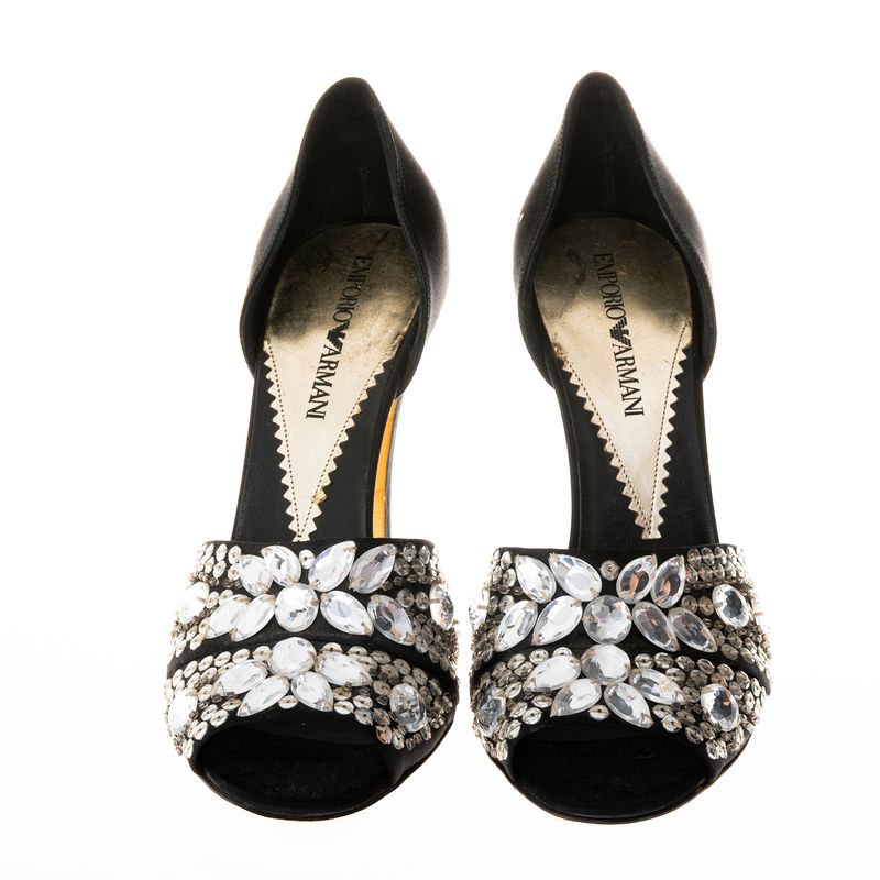 Sandalia-Emporio-Armani-Cetim-Preto-e-Pedrarias