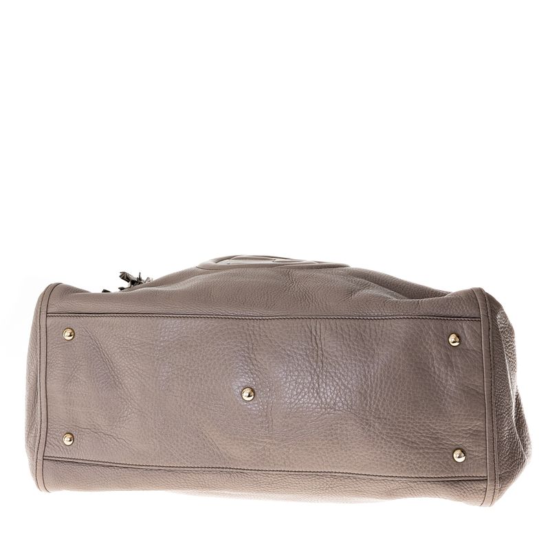 Bolsa-Gucci-Soho-de-Ombro-Cinza