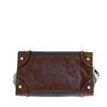 Bolsa-Celine-Luggage-Bicolor-Azul-e-Marrom
