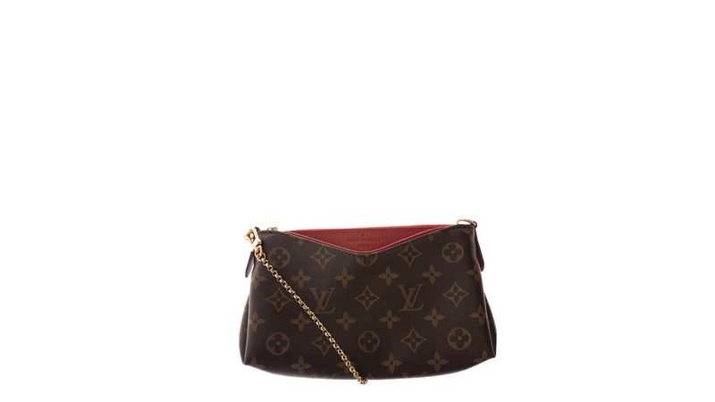 Bolsa Louis Vuitton Monogram Pallas Clutch Noir Canvas