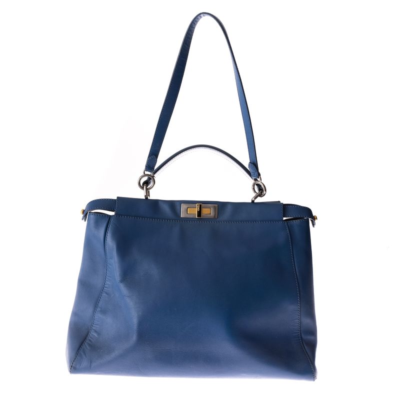 Bolsa-Fendi-Peekaboo-Couro-Azul