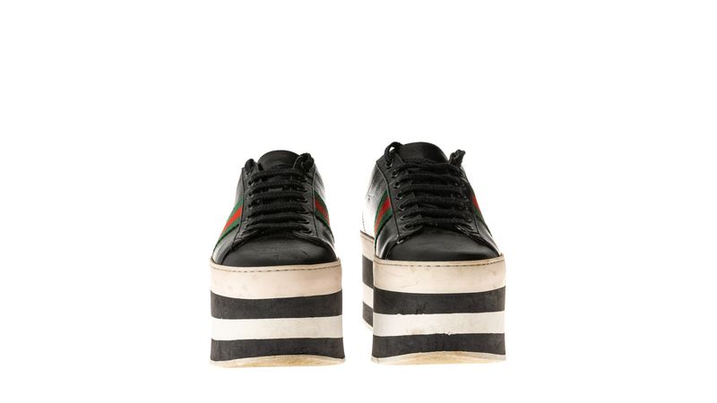 Tenis da gucci fashion plataforma