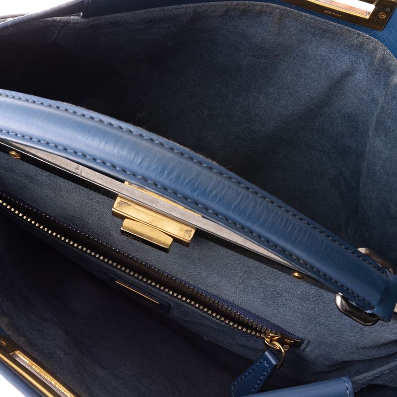 Bolsa-Fendi-Peekaboo-Couro-Azul