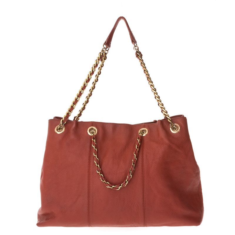 Bolsa-Moschino-Couro-Vermelho