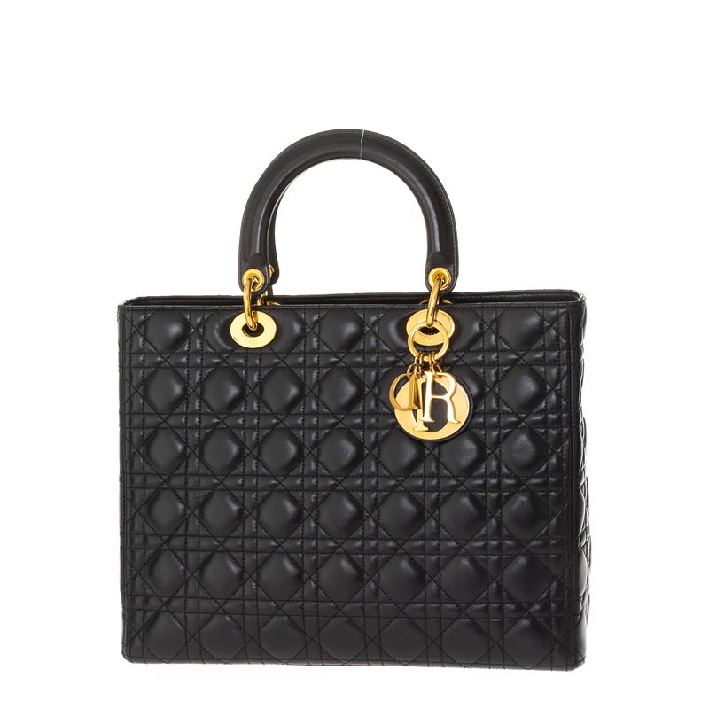 Bolsa-Christian-Dior-Lady-Dior-Couro-Preto