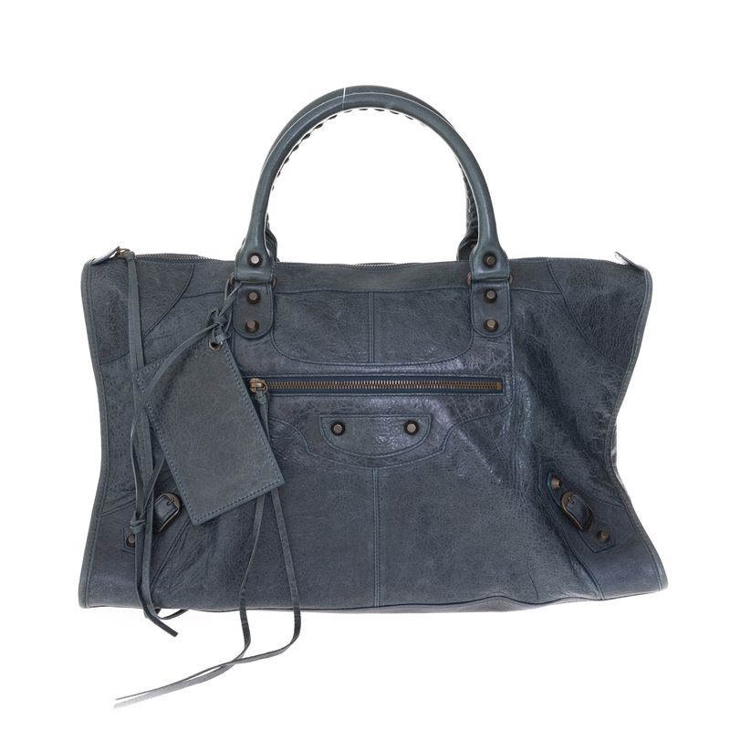 Bolsa-Balenciaga-Work-Couro-Azul-Petroleo