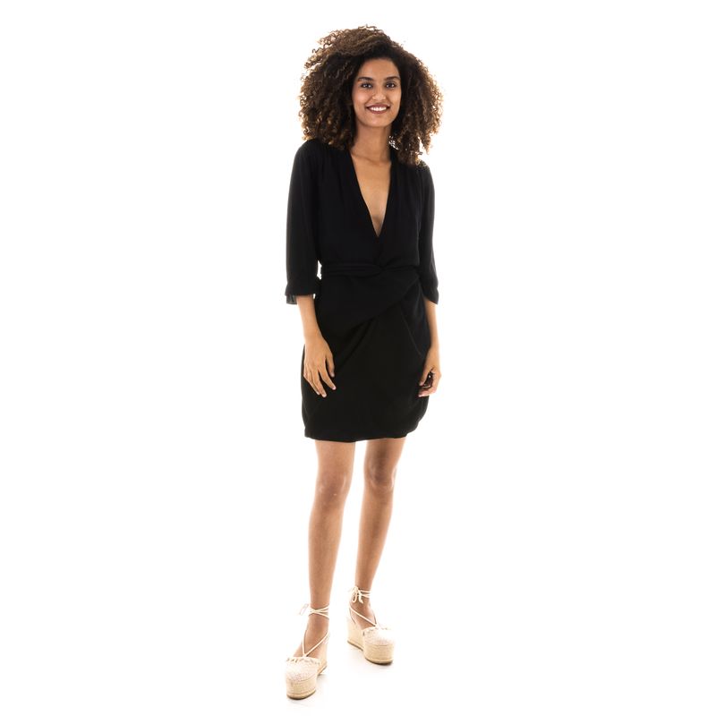 Vestido-Cris-Barros-Curto-Preto-com-Amarracao