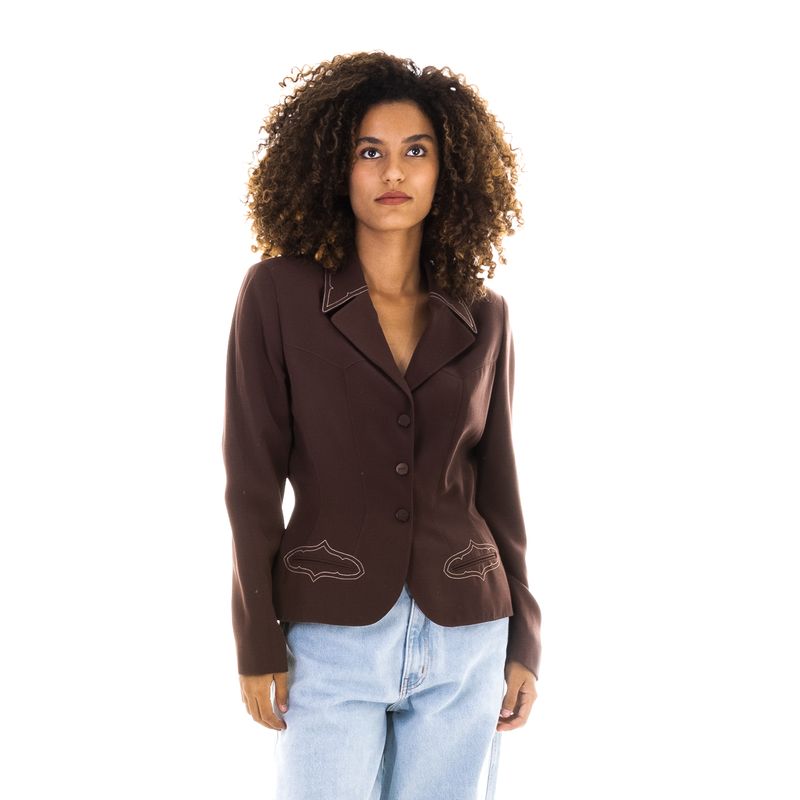 Blazer-Thierry-Mugler-Vintage-Marrom