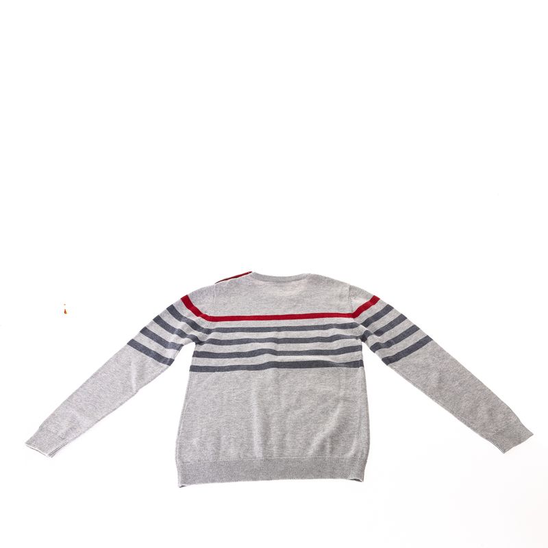 Sueter-Infantil-Burberry-Cinza-e-Vermelho