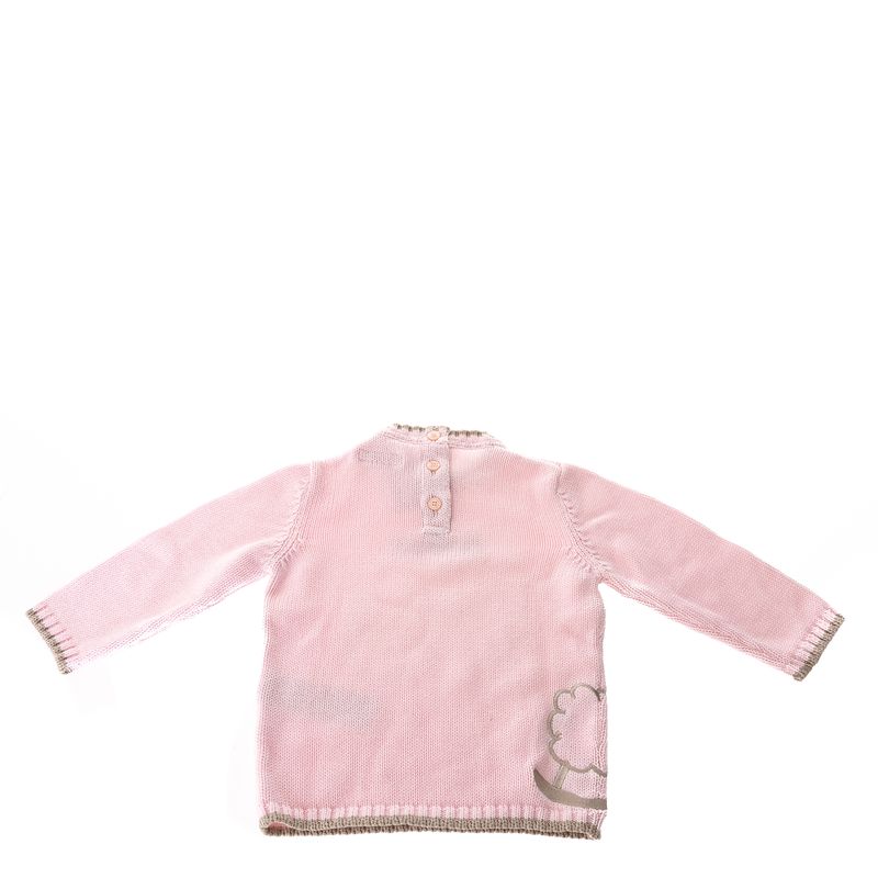 Sueter-Burberry-Infantil-Rosa-Claro-Algodao