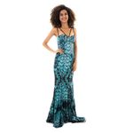 Vestido-Longo-Just-Cavalli-Azul