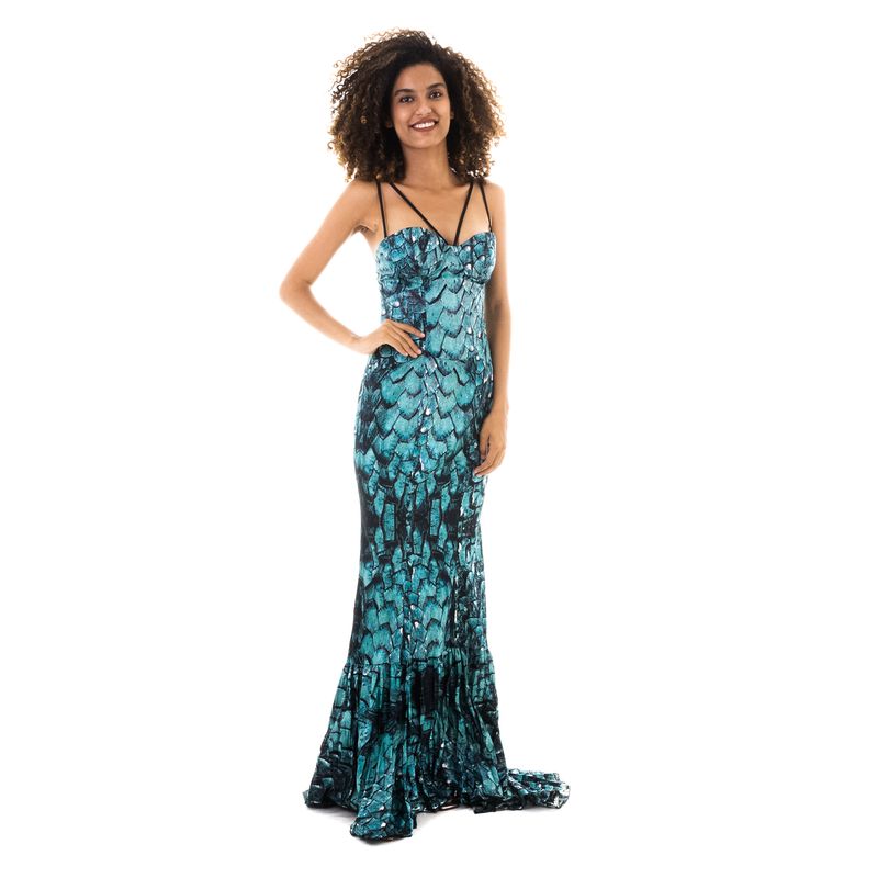 Vestido-Longo-Just-Cavalli-Azul