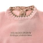 Sueter-Burberry-Infantil-Rosa-Claro-Algodao