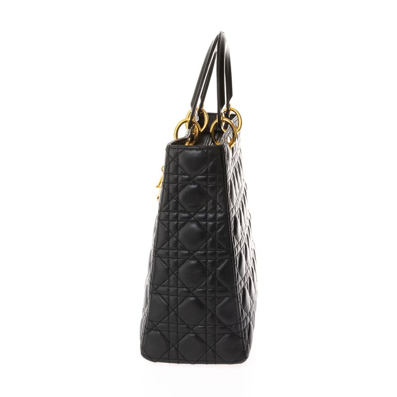 Bolsa-Christian-Dior-Lady-Dior-Couro-Preto