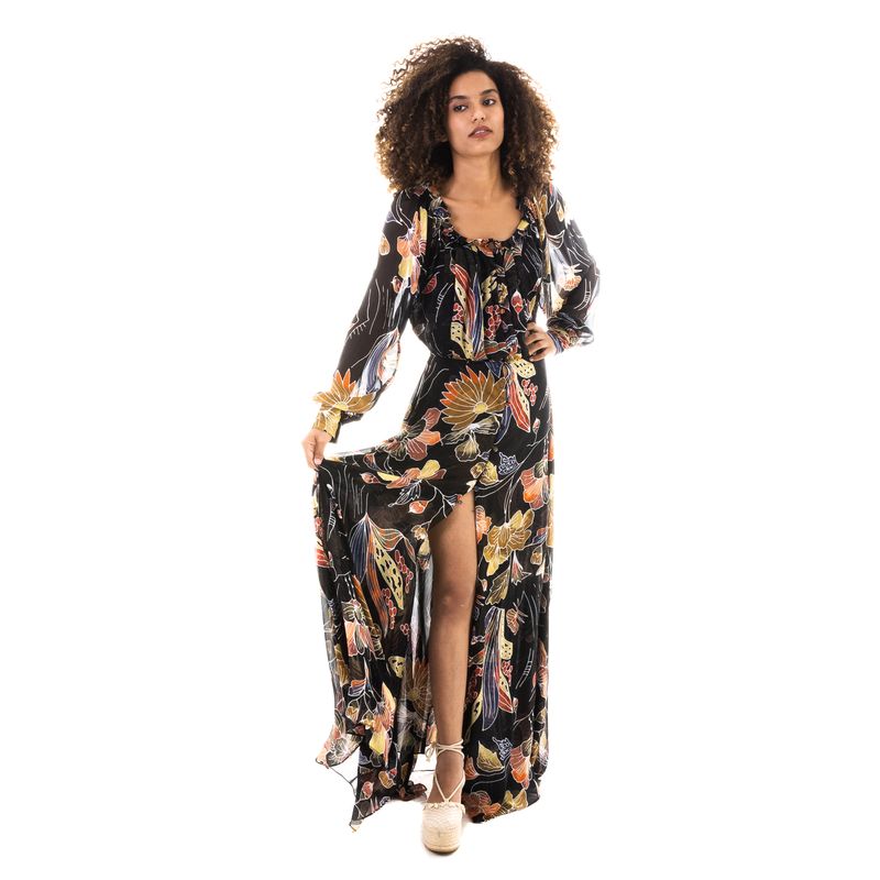 Vestido-Wai-Wai-e-Betina-de-Luca-Preto-Estampado