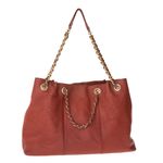 Bolsa-Moschino-Couro-Vermelho