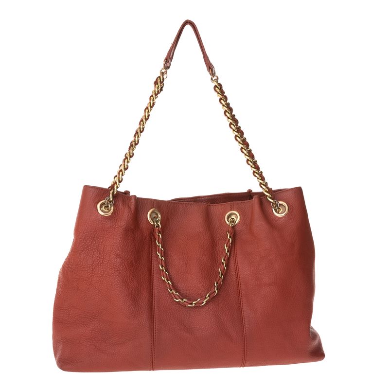 Bolsa-Moschino-Couro-Vermelho