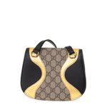 Bolsa-Gucci-Osiride-GG-Supreme-Couro-Dourado-e-Preto