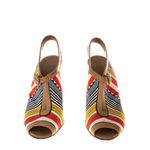 Sandalia-Hermes-Couro-Caramelo-Tecido-Multicolor